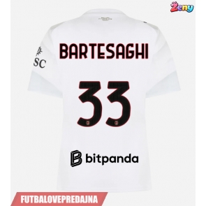 Lacne Ženy Futbalové dres AC Milan Davide Bartesaghi #33 2026-27 Krátky Rukáv - Preč